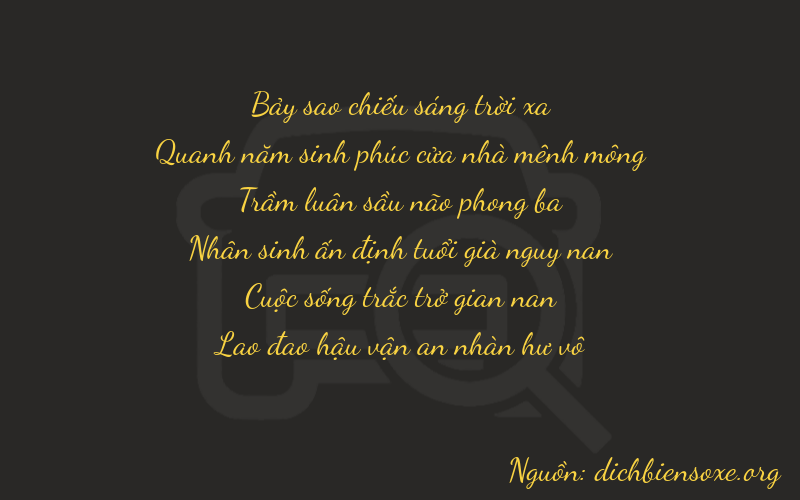 Thơ dịch biển số xe 75353