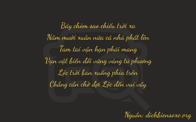 Thơ dịch biển số xe 75360