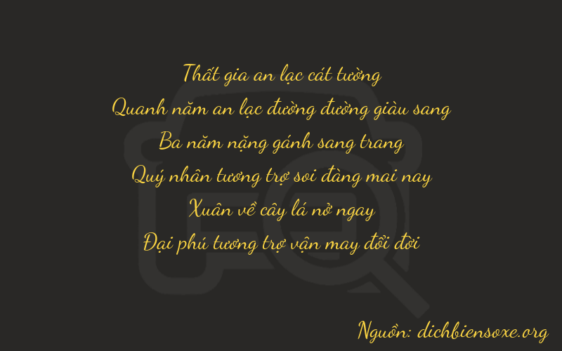 Thơ dịch biển số xe 75366