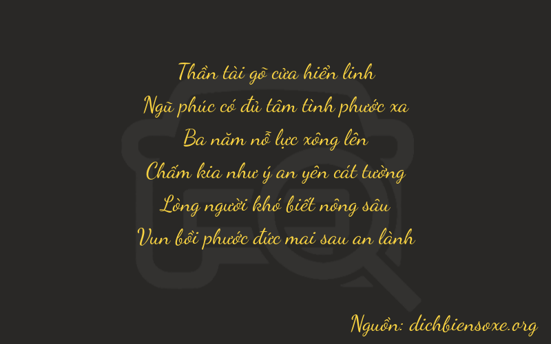 Thơ dịch biển số xe 75367