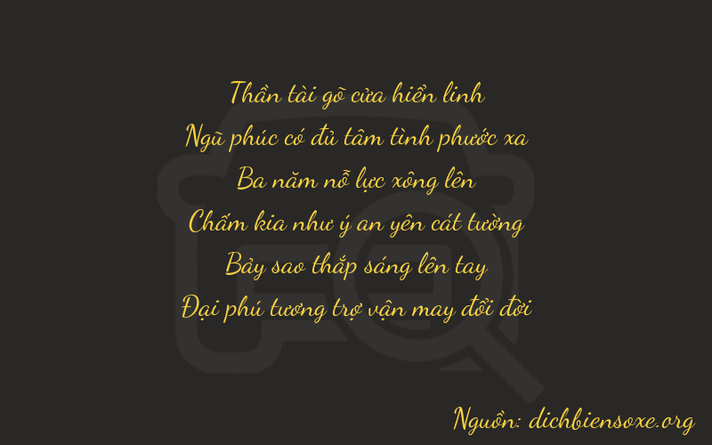 Thơ dịch biển số xe 75376