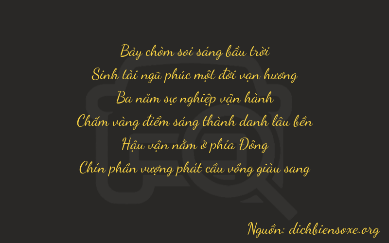 Thơ dịch biển số xe 75379