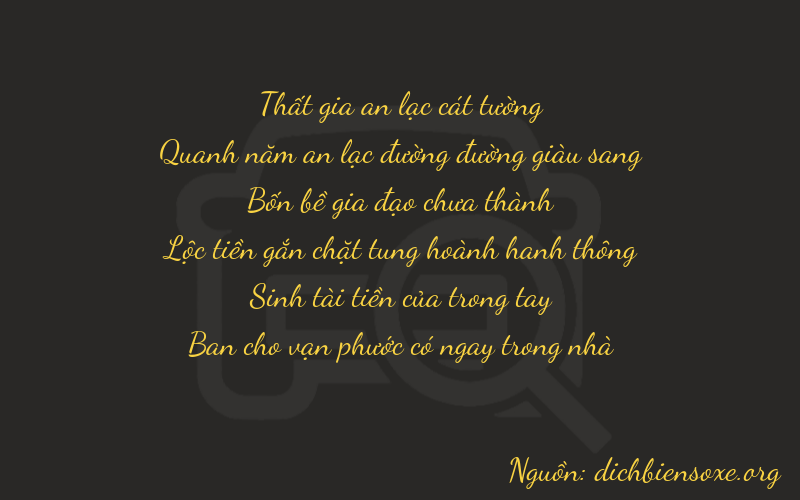 Thơ dịch biển số xe 75438