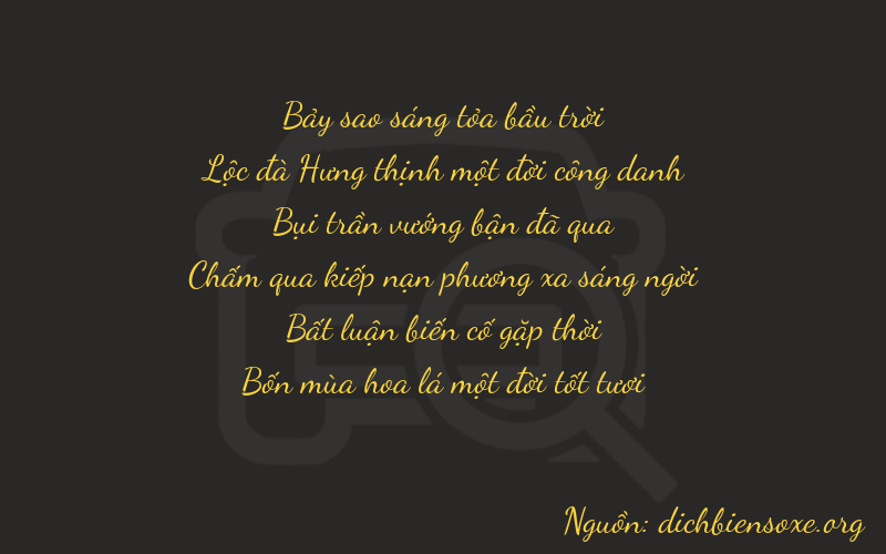 Thơ dịch biển số xe 76301