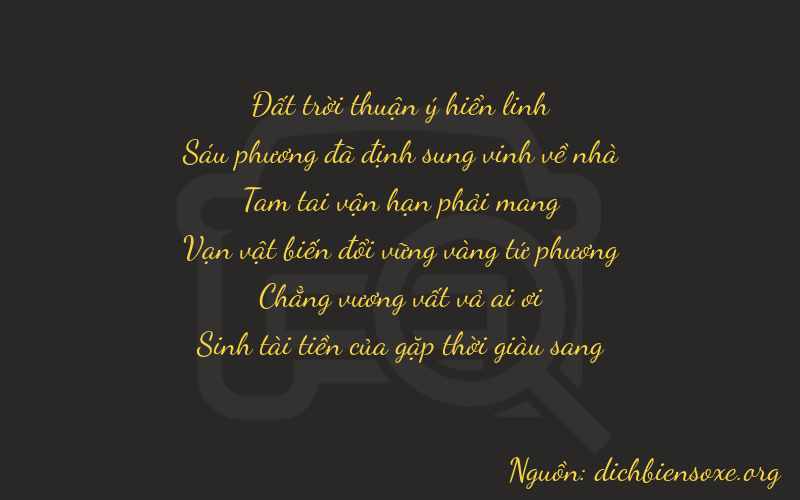Thơ dịch biển số xe 76305