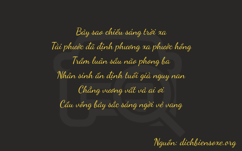 Thơ dịch biển số xe 76307