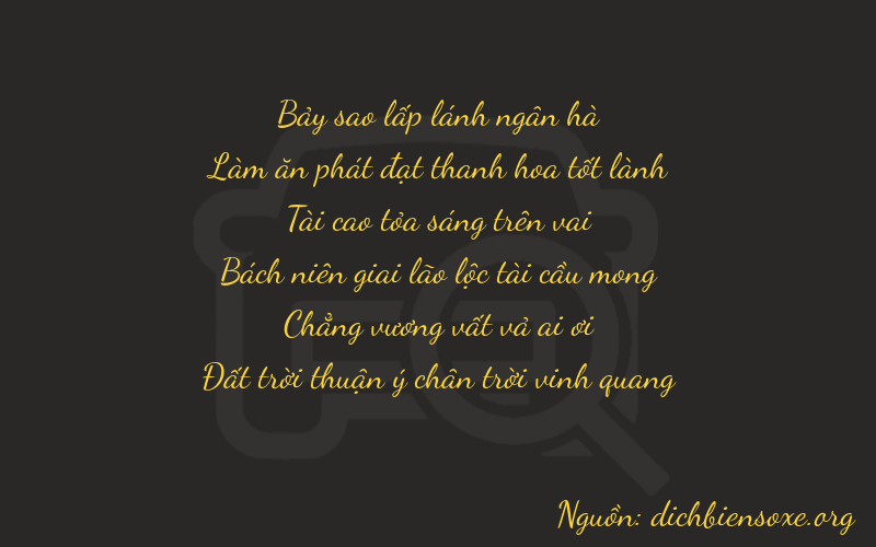 Thơ dịch biển số xe 76308