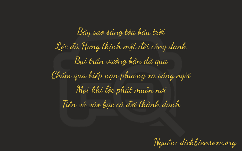 Thơ dịch biển số xe 76310