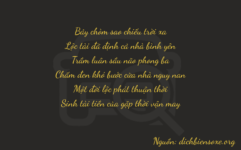 Thơ dịch biển số xe 76315