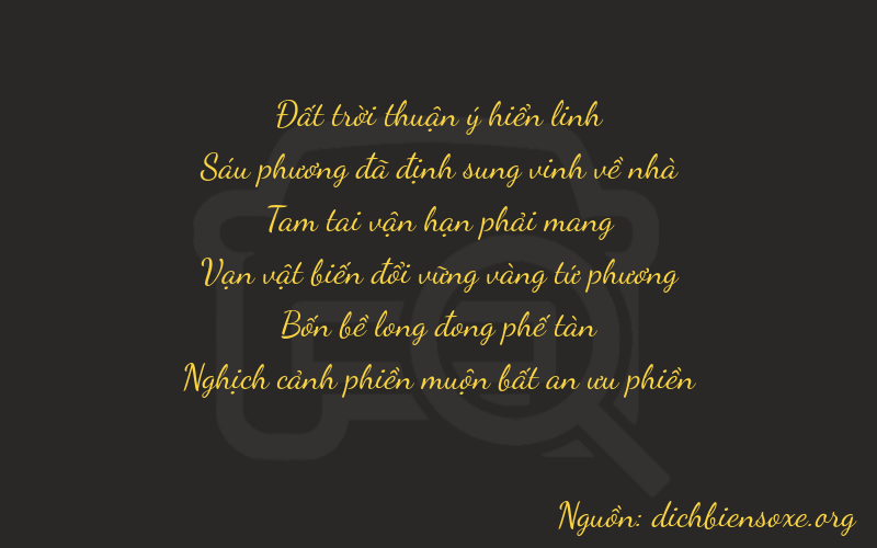 Thơ dịch biển số xe 76341