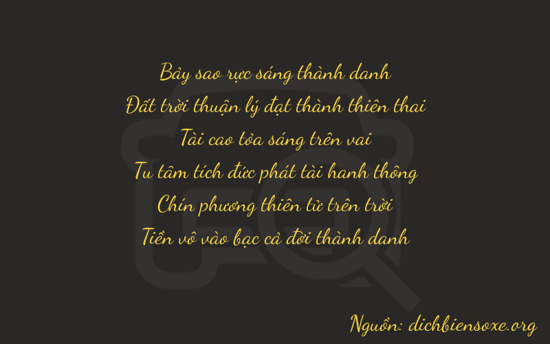 Thơ dịch biển số xe 76390