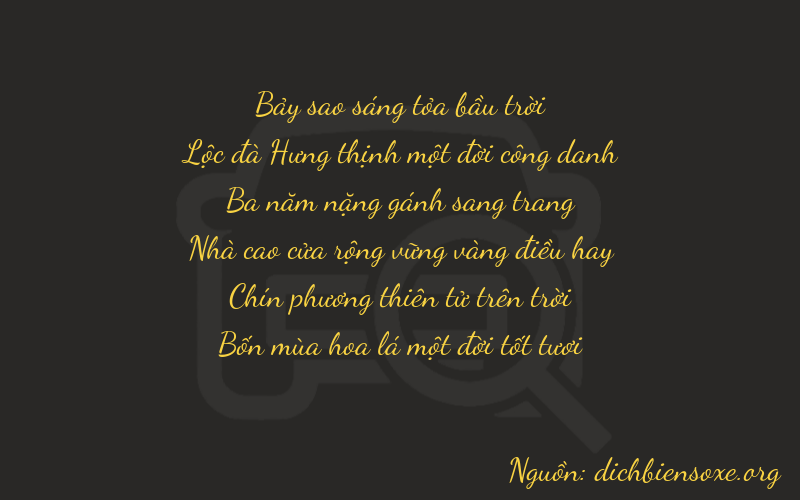 Thơ dịch biển số xe 76391