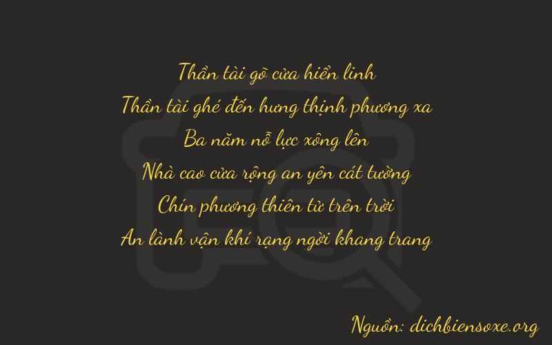 Thơ dịch biển số xe 76394