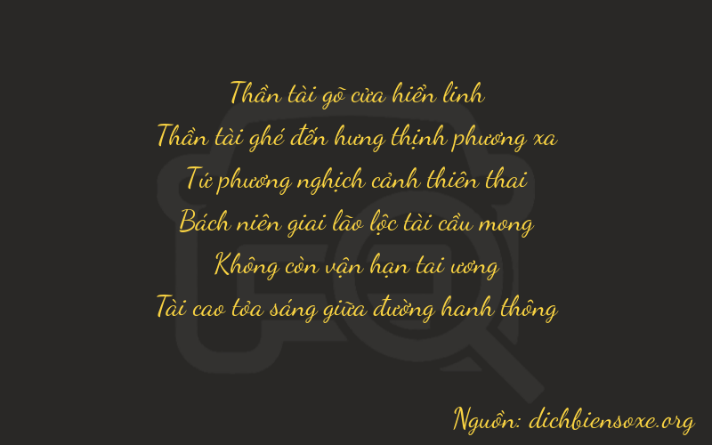 Thơ dịch biển số xe 76403
