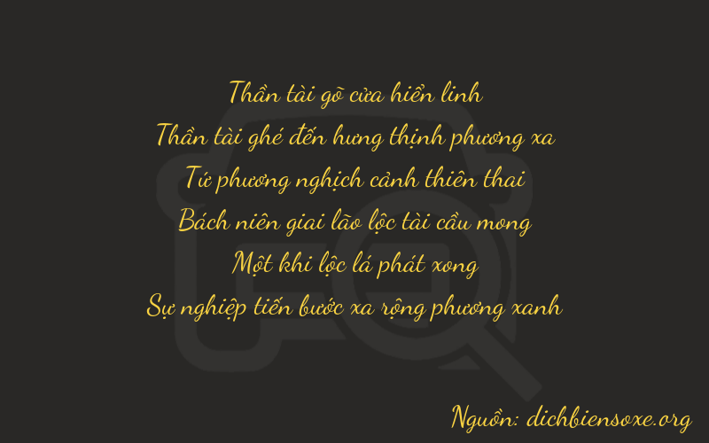 Thơ dịch biển số xe 76412