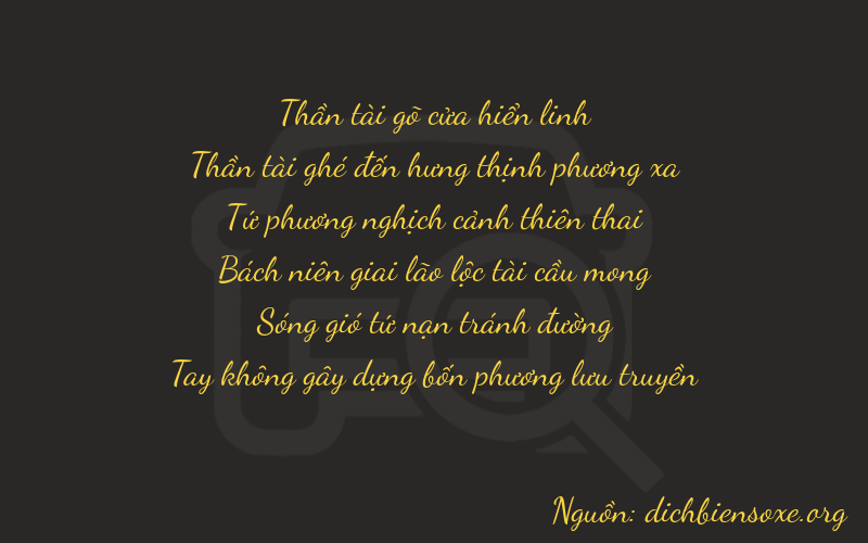 Thơ dịch biển số xe 76430