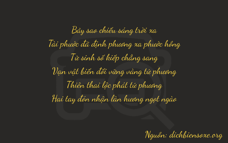 Thơ dịch biển số xe 76442