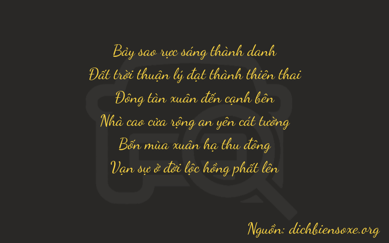 Thơ dịch biển số xe 76444