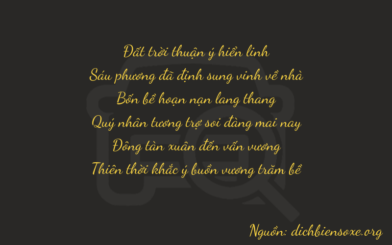 Thơ dịch biển số xe 76449
