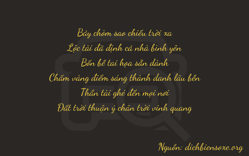 Thơ dịch biển số xe 76468