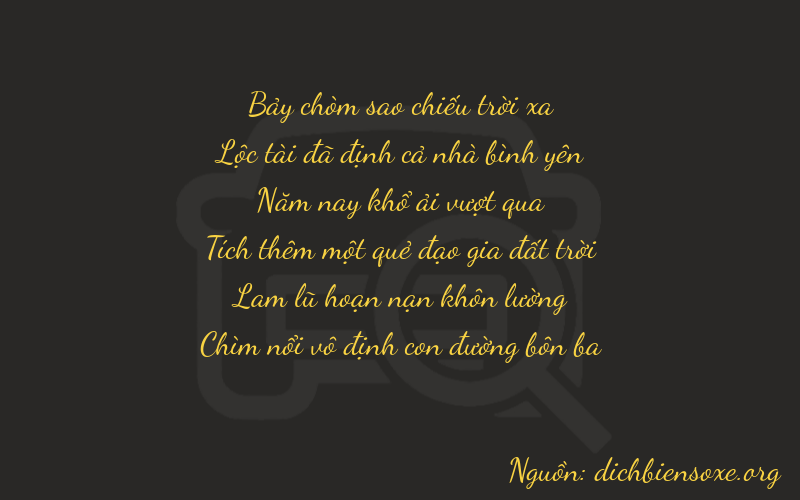 Thơ dịch biển số xe 76513