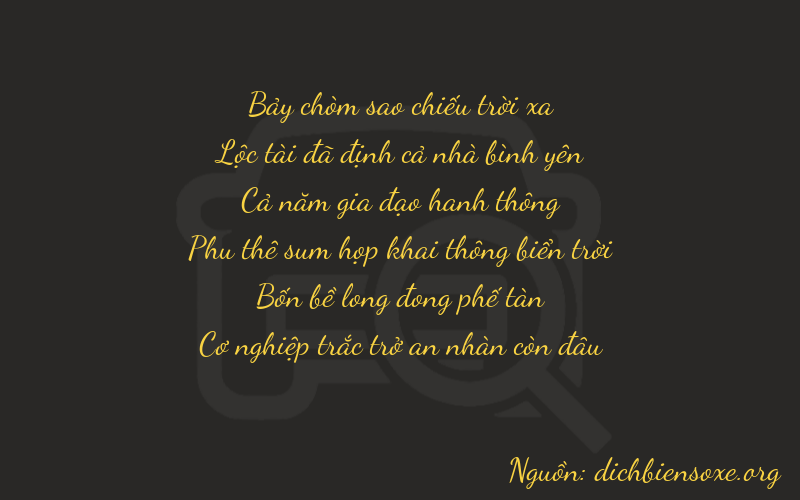 Thơ dịch biển số xe 76549