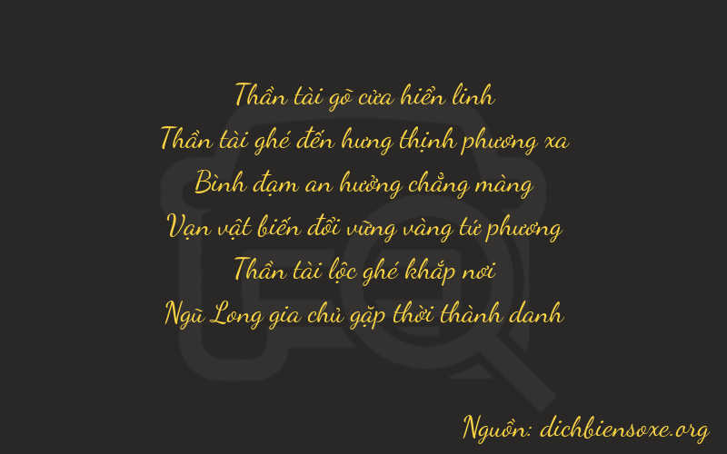 Thơ dịch biển số xe 76565