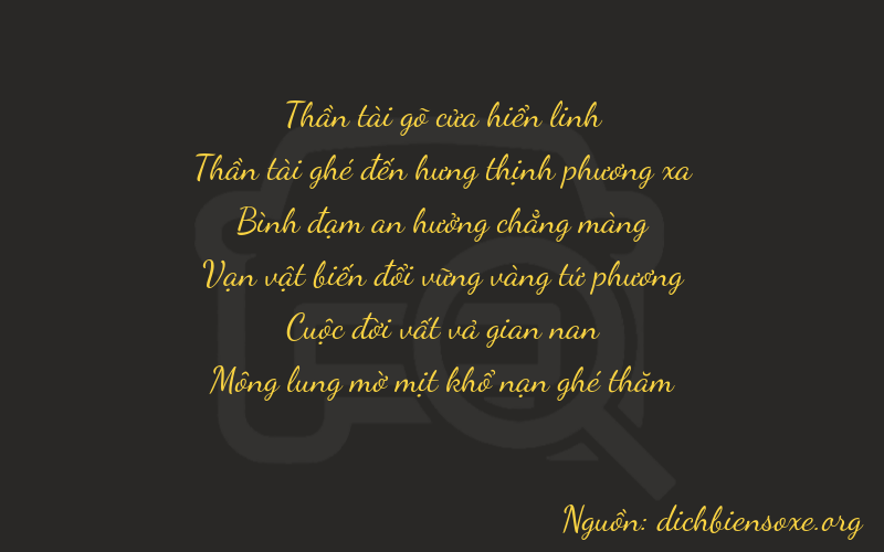 Thơ dịch biển số xe 76574