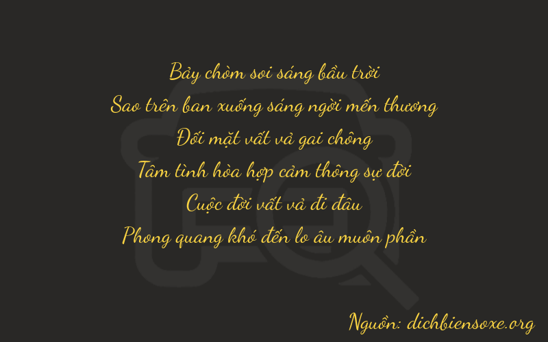 Thơ dịch biển số xe 77271