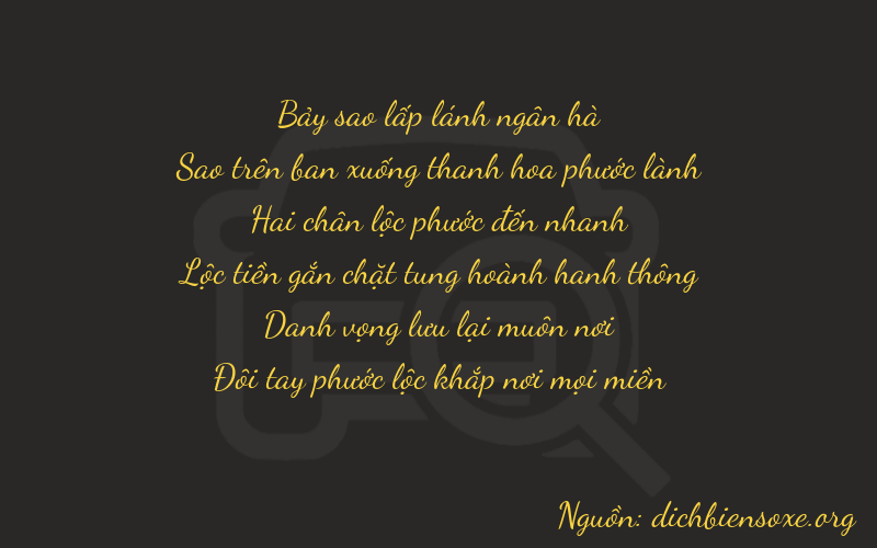 Thơ dịch biển số xe 77282