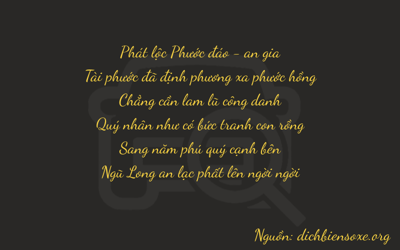 Thơ dịch biển số xe 86055