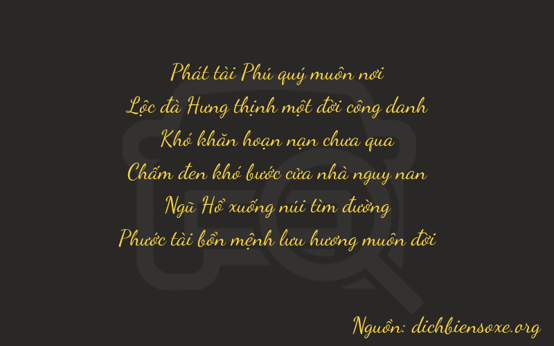 Thơ dịch biển số xe 86056