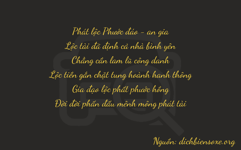 Thơ dịch biển số xe 86063