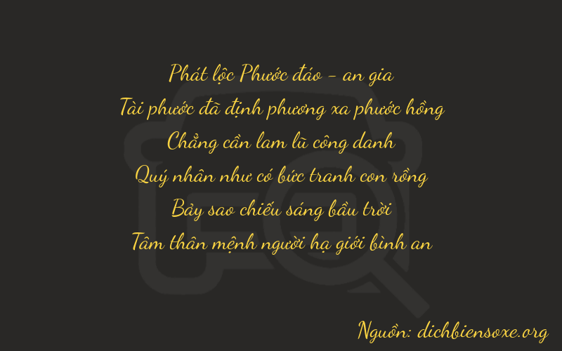 Thơ dịch biển số xe 86073