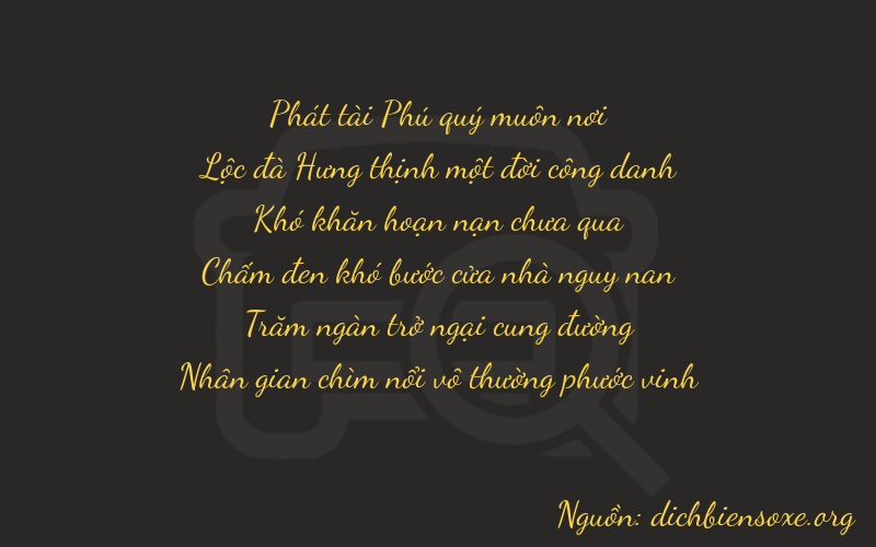 Thơ dịch biển số xe 86074