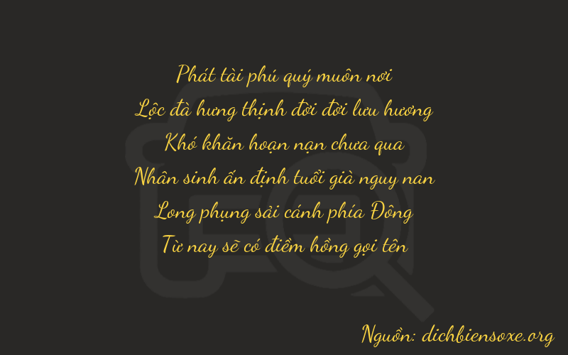 Thơ dịch biển số xe 86075