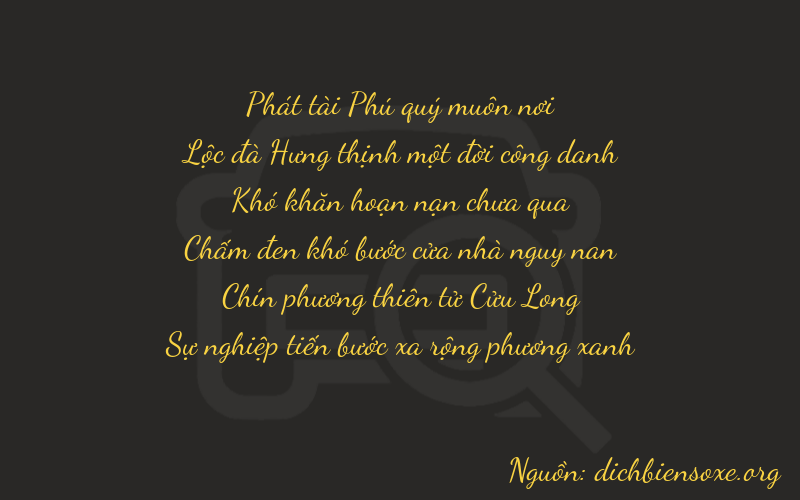 Thơ dịch biển số xe 86092