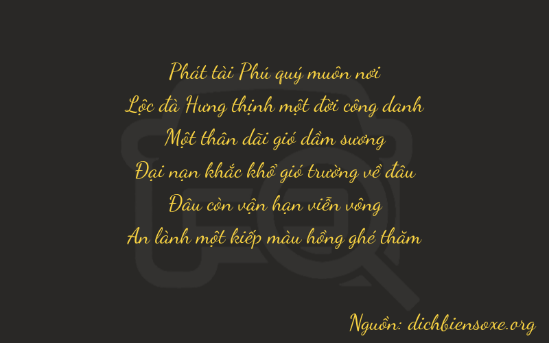 Thơ dịch biển số xe 86101