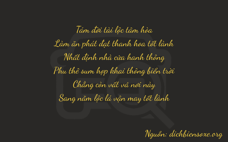 Thơ dịch biển số xe 86105