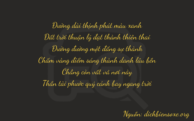 Thơ dịch biển số xe 86107