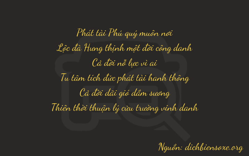 Thơ dịch biển số xe 86119