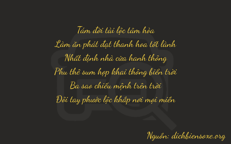 Thơ dịch biển số xe 86132