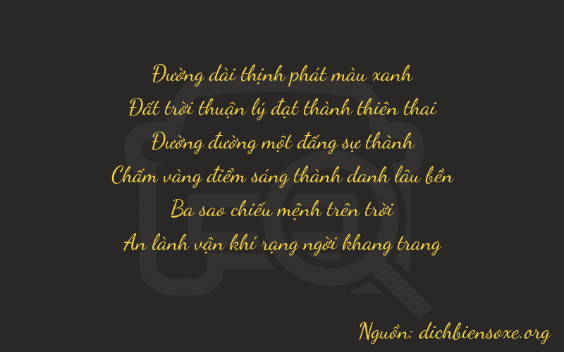 Thơ dịch biển số xe 86134