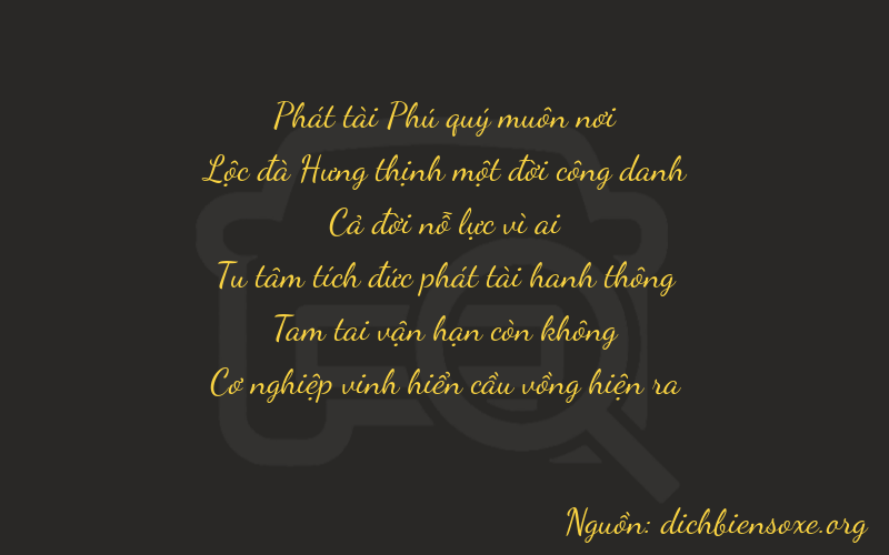 Thơ dịch biển số xe 86137