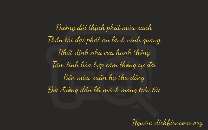 Thơ dịch biển số xe 86142