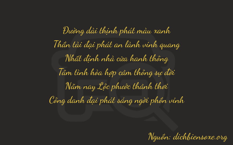 Thơ dịch biển số xe 86151
