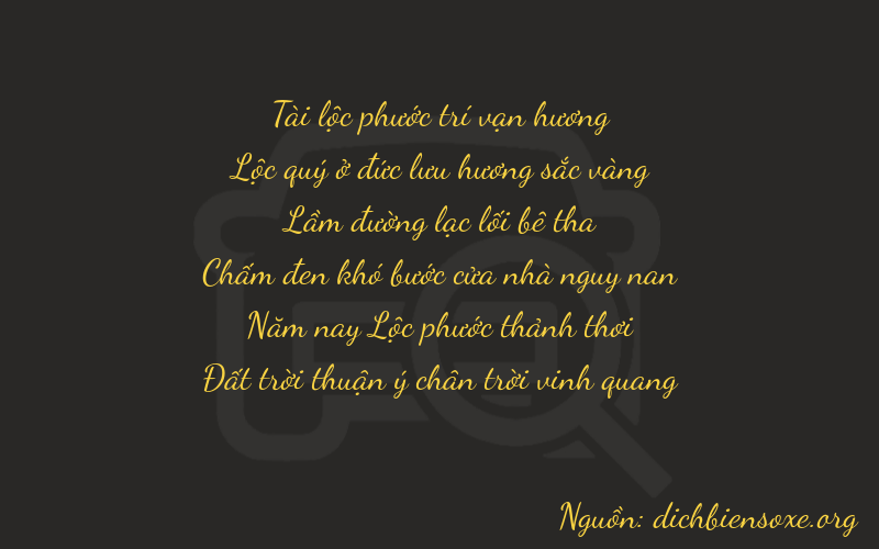 Thơ dịch biển số xe 86158