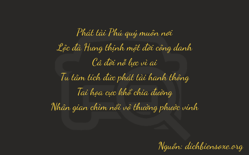 Thơ dịch biển số xe 86164