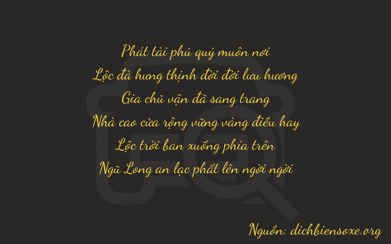 Thơ dịch biển số xe 86165