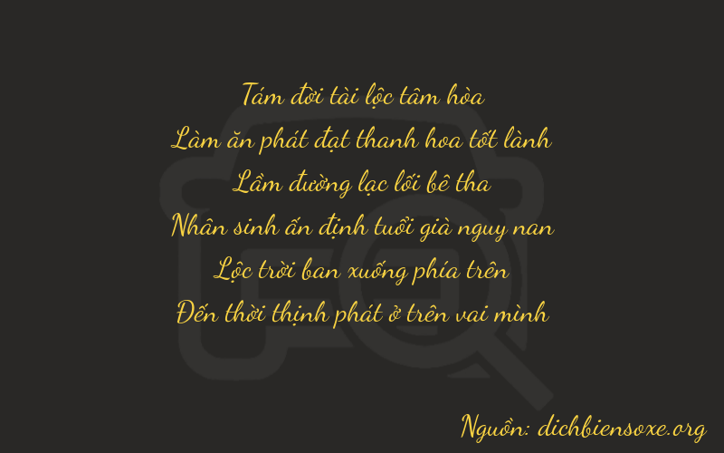 Thơ dịch biển số xe 86168